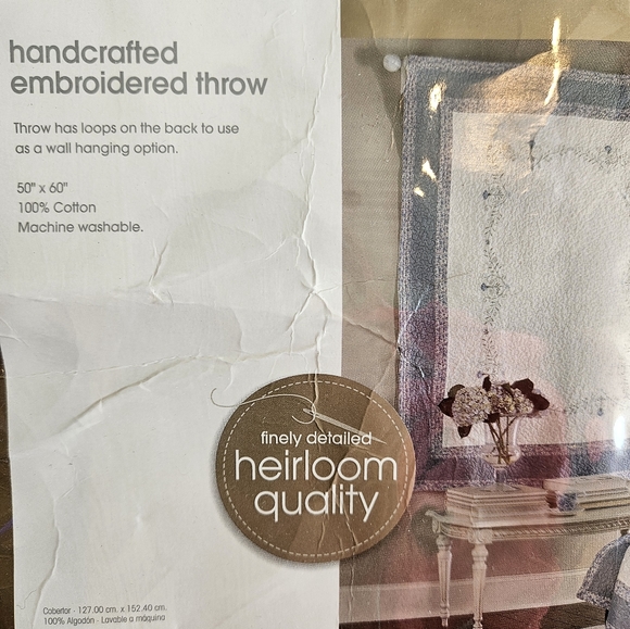 Embroidered Throw - Picture 2 of 5